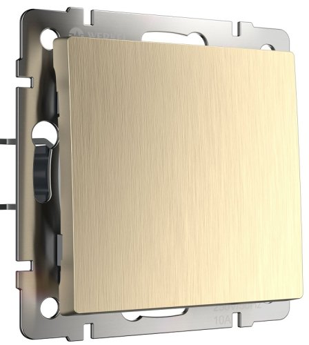 Переключатель без рамки Werkel 1-кл. проходной шампань рифленый фото Переключатель без рамки Werkel 1-кл. проходной шампань рифленый картинка